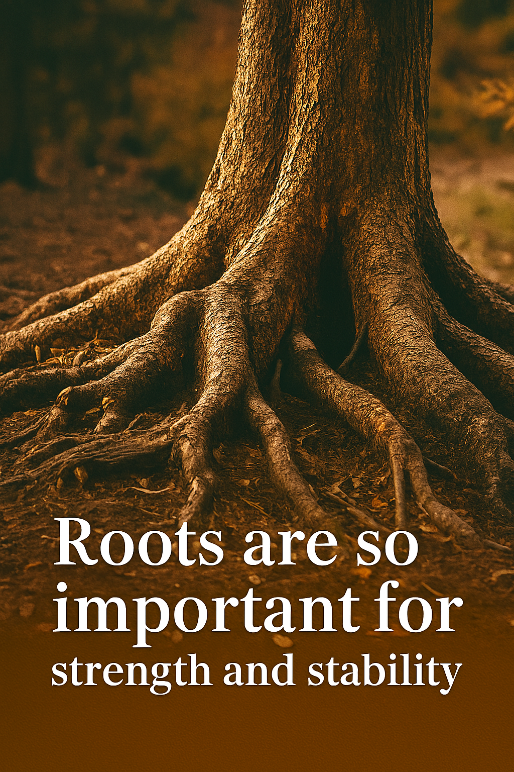 Roots are so important