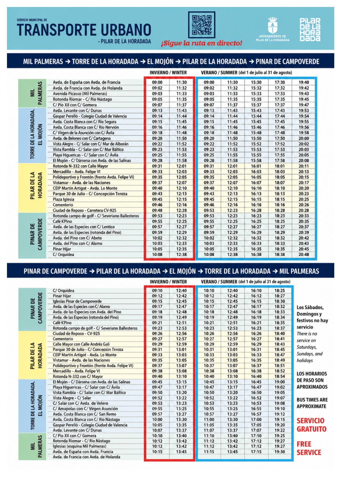 Bus Timetable
